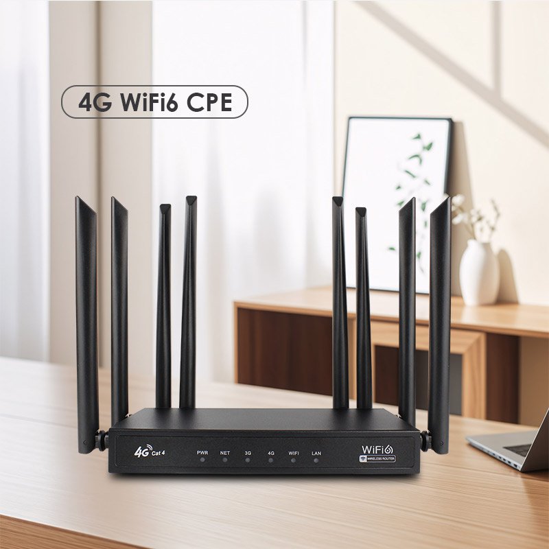 RTS High Speed Wifi6 4G Router Lte 2.4Ghz Modem 300Mbps Indoor Router Home Cpe Wifi With Sim Card Slot 3G 4G Routers For Home